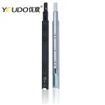 YOUDO 3-Fold Full Extension Draw Slides Telescopic Channel Ball Bearing Slide Heavy Duty Guides for Drawers