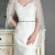Import YouLaPan S30 Luxury Dress Diamond Chain Belt, Ladies Ribbon Green Rhinestone Belt For Bridal Wedding Dress from China