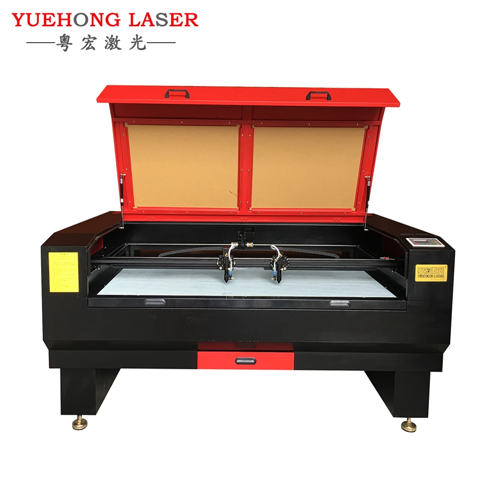 YUEHONG LASER 1610 1810 1325 garment fabric textile auto feeding laser cutting machine to sale