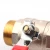 Import Zhejiang Kaibeili PN40 DN20 Nickel Plated  Red Long Handle Female Thread Brass Ball Valve from China