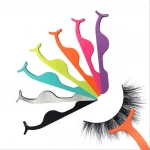 ZongyanBeauty eyelash extension tweezers stainless steel false eyelash tweezers