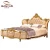 Import 004 Luxury European Bedroom Furniture Leather Hand Made Carving Bedroom Set from China