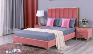 Flat Bed Modern Bed Storge Bed Home Furniture Set Cloth Upholstered Bed Bedroom Furniture Bed Adult Bed Double Bed