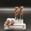 2.5X8X50 HRC55 Solid Carbide 4 Flutes Flat End Mill with Copper Coating