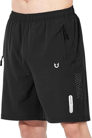 Custom Men's Quick Dry Running Shorts Gym Fitness Sports Shorts with Zipper Pockets