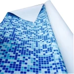 Blue mosaic good tensile strength polyvinyl chloride pvc swimming pool liner