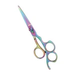 Professional Rainbow Titanium Hair Cutting Scissors – Ergonomic Barber & Salon Shears