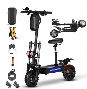 Brand New for EU Stock FLJ 5600w/60v Two Wheel 11in. Folding Off Road Electric Scooter FAST NEW
