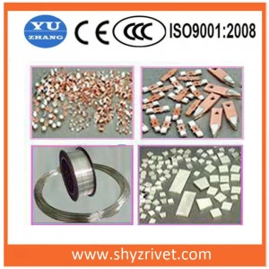 Silver contact wire for electrical contact