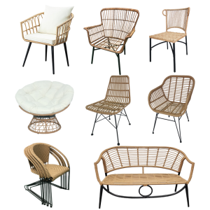 Wicker Rattan Patio Furniture synthetic outdoor chair Dining Chair Garden synthetic outdoor chair