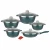 Import 021 12pcs Non Stick Cookware Set Kitchen Die Cast Casseroles  Marble Granite Pots and Pans from China