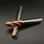 Import 2.5X8X50 HRC55 Solid Carbide 4 Flutes Flat End Mill with Copper Coating from China