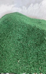 Unwashed Green PET Flakes