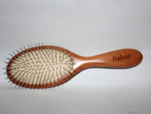 Wood Hair Comb Professional Healthy Paddle Cushion Hair Loss Hairbrush Comb Scalp Hair Care Healthy Bamboo Comb