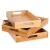 Import Cafeteria Breakfast Tea Wood Serving Tray Bamboo heart pine wood tray simple coffee table wooden wood tray rectangle from China