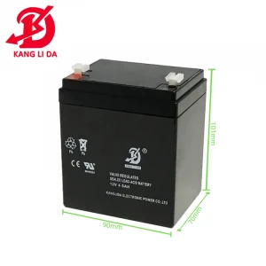 kanglida battery 12v 4.5ah rechargeable lead acid storage battery