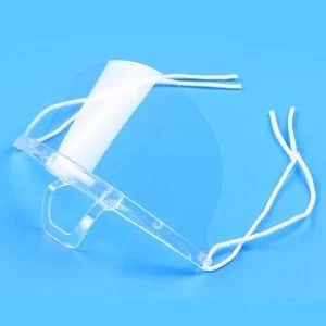 Clear Plastic Transparent Face Mask Multifunctional Transparent Plastic Eye Face Protector for Restaurant / Hotel /Food Processing