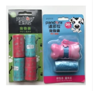 Pet Accessories Degradable Plastic Trash Bags Used to Hold Pet Poop Dog and Cat