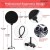 Import 5 Core Adjustable Arm Stand Black, 3/8/''to 5/8/'' Screw Adapter, Shock Mount, Dual Pop Filter, Cable Ties- ARM SET 21 from USA