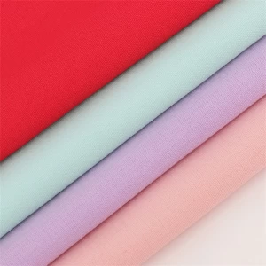Recycled 100D Plain Polyester Elastane Spandex Fabric