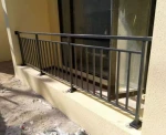Welded zinc steel protective railing