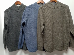 Men’s Classic High Neck Sweater Soft Comfortable Knitwear