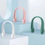 360° Hands-Free Neck Fan 3-Speed Portable Wearable Fan 600-1800mAh USB Rechargeable ABS Silent