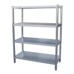 Stainless Steel Commercial Kitchen Shelving – Custom Size 3 or 4 Tier Adjustable Shelves, AISI 201 or 304 Steel, Slatte