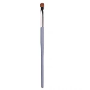 Bright Silver Copper Tube Concealer Brush OEM    Customized Concealer Brush
