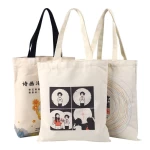 Custom promotional tote bag cotton canvas bag with logo