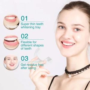 Wholesale Teeth whitening trays Mint Teeth Whitening Strips Peroxide OEM U Type Trays With Led Light For Teeth Sensitiv