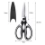 Import 8" Premium Kitchen Shears - Ultra Sharp Stainless Steel Blades - Multipurpose Scissors for Cutting Herbs, Meats, Poultry from China