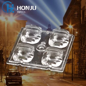 Outdoor Plastic Translucent Lamp Lighting 5050 14 lens Optical 140X80degree  LED Lenses OEM Street Light 5050 Led Lens