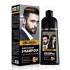 China Wholesale OEM Easy Dye Natural Black Hair Color Shampoo 100% Cover Grey 5 Minutes Fast Dye Ginger Extract