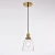 Import 1-Light Adjustable Mini Pendant lamp with Hand-Blown Clear Glass from China