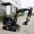 Import 1 Ton Hydraulic Crawler Digger Mini Excavator Machine With 120kg Bucket And Canopy from China