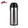 1.0 &amp; 1.9 Litre Wholesale factory stainless steel thermos air pump pot for coffee with glass liner keep warm 12-24 hours