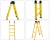 Import 10 m ,12m Aluminum Telescopic Stabiliser Triple Extension Ladder Grp Step Ladder from China