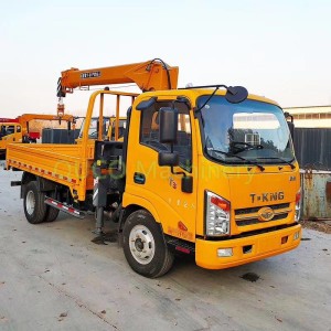 10 ton straight arm crane crane hydraulic winch truck mounted with hydraulic system grua