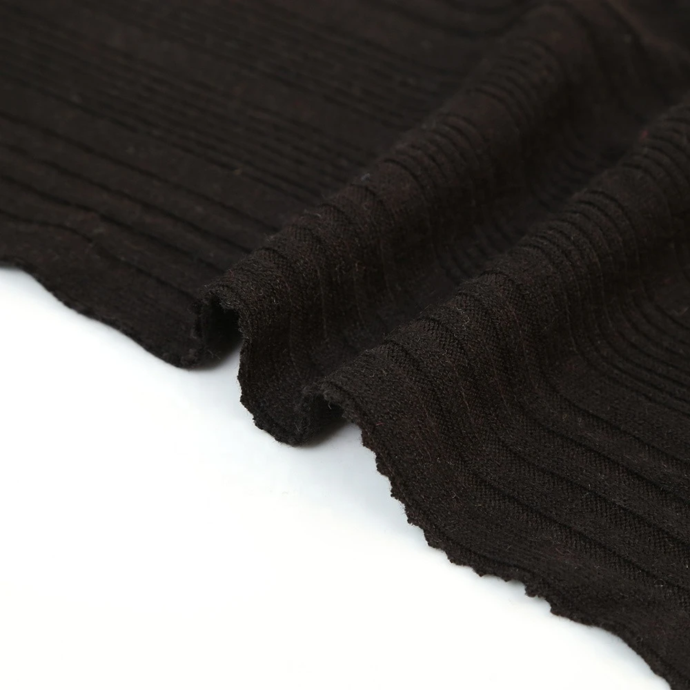 100% wool cashmere knit fabric customized warm touch cashmere fabric for women