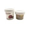 100ml custom frozen yogurt cups good quality ice cream gelato bowls ice cream paper cups with spoon