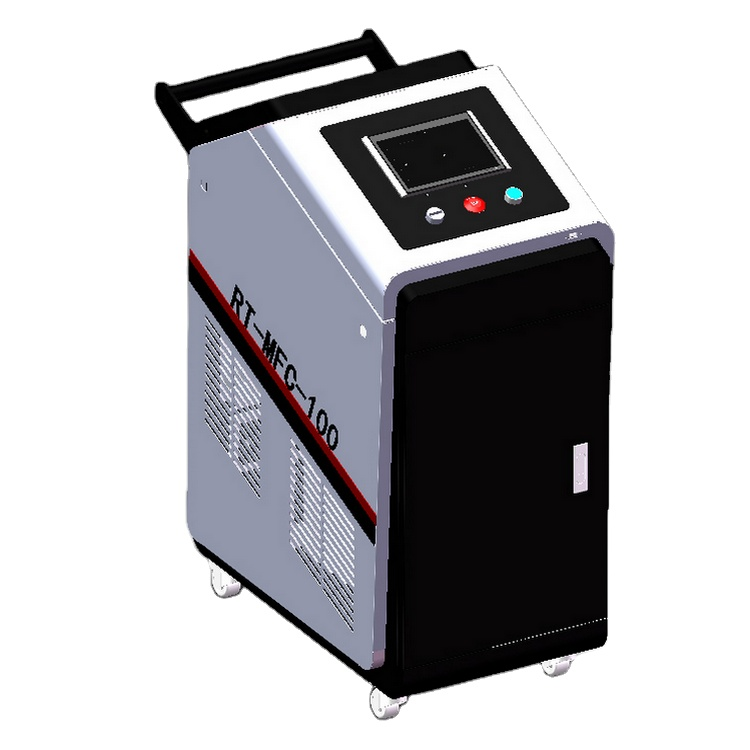 100W portable fiber laser cleaning machine rust removal metal surface cleaning