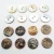 Import 10mm 16L  2 holes agoya real shell button natural shell button from China