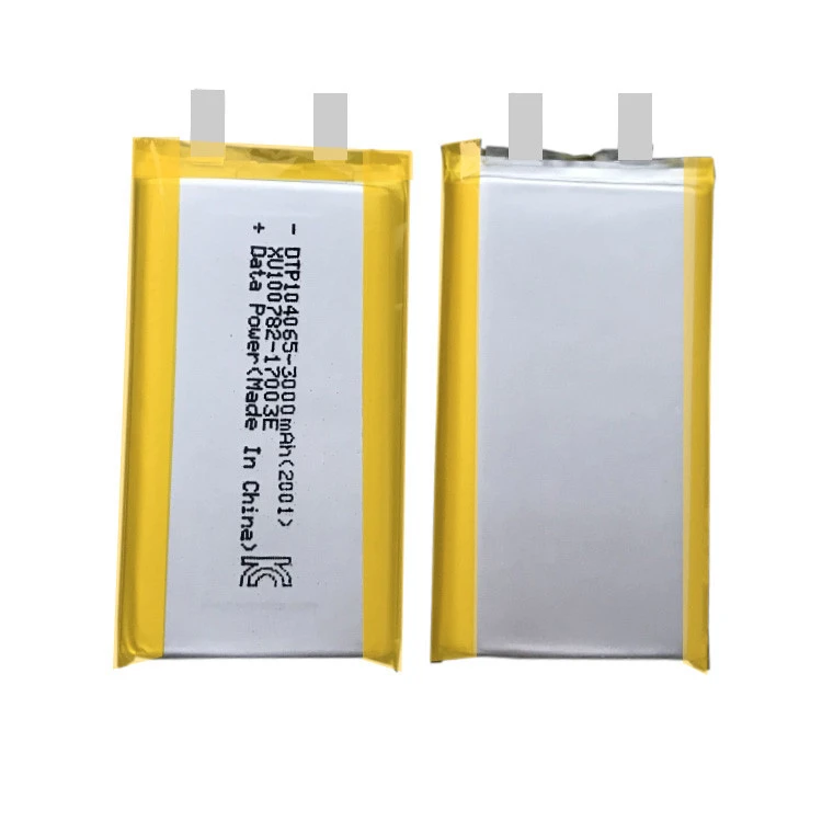 10mm thickness rechargeable 3.7v lipo lithium polymer battery cell 3000mah 104065