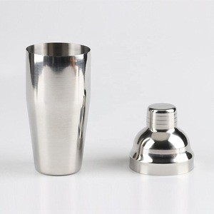 10pcs Stainless Steel Cocktail Shaker Mixer Wine Martini Shaker Set with Wooden Rack for Bartender Drink Party Bar Tools