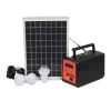 10W solar light products with FM radio, phone charging and ran DC fan off grid solar power system home energy
