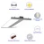 Import 110W 165W 200W 300W Industrial lighting Fixture Linear Led High Bay Light for warehouse retail shop from China