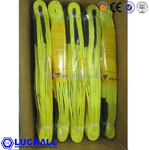 12Ton polyester nylon endless flat lifting single ply chain webbing sling rigging hardware with certificate