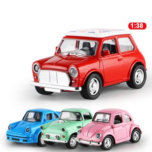1:38 Alloy Car Pull Back Diecast Model Toy Sound light Collection Brinquedos Car Vehicle Toys For Boys Children Christmas Gift