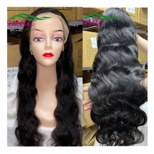 13x4 13*6 Lace Front Wig Natural color 100% Human Hair Wig in Different Wave Wholesale Factory Price Raw Indian hair lace front